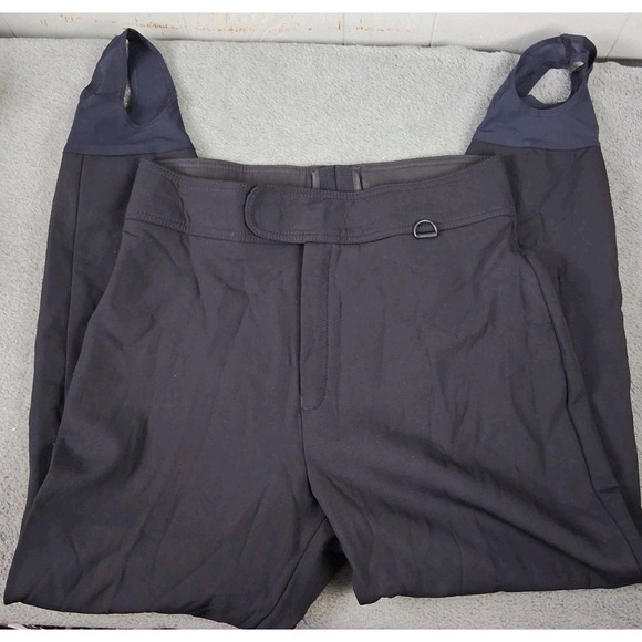 Vintage LL BEAN x SCHOELLER Swiss Lined Snow Pants Womens 12 Long Tapered Straps - Picture 2 of 12